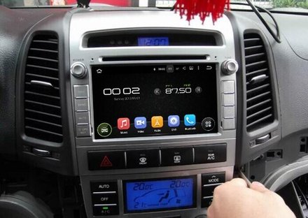 Магнитола для Hyundai Santa Fe 2010-2012 - Kuberg KD-7024-P6 на Android 10, 6-Турбо ядер, 4ГБ-64ГБ