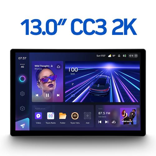 Магнитола для Mitsubishi Outlander 4 2021+ (поддержка 360) - Teyes CC3-2K монитор 13", QLED+2K, Android 10, ТОП процессор, 4G SIM-слот, CarPlay