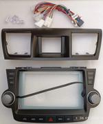 Магнитола для Toyota Highlander 2 2007-2013 XU40 - Kuberg SF-1431-2 (рамка кнопки + крутилки) QLed+2K, Android 13, Быстрейшая, CarPlay, 4G SIM-слот