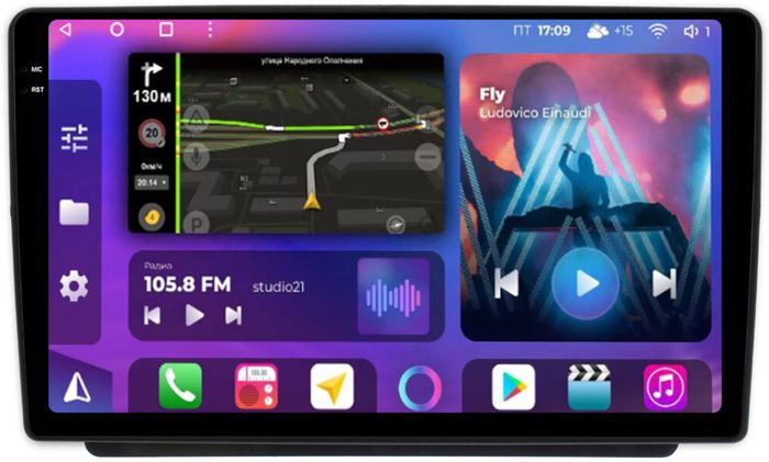 Магнитола для Land Rover Freelander 2003-2006 - FarCar BM9-2K-9618 монитор 9.5" 2K QLED на Android 14, Быстрая, CarPlay, 4G SIM-слот