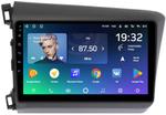 Магнитола для Honda Civic 9 седан 2012 левый руль - Teyes CC2 PLUS монитор 9" QLED на Android 10, Быстрая, 4G SIM-слот