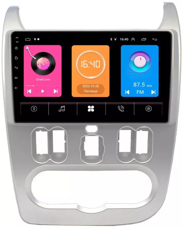 Магнитола для Renault Logan/Sandero 2009-2014 -  GT9-9181 на Android 10, 2ГБ-16ГБ