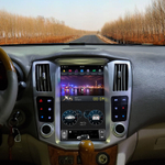 Магнитола для Lexus RX 2003-2009, Toyota Harrier XU 30 2003-2013 (цвет рамки серый) - Kuberg ZF-1278S-Q6 вертикальный 12.1" монитор на Android 11, 8Гб+128Гб, CarPlay, 4G SIM-слот