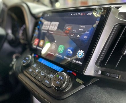 Магнитола для Toyota RAV4 XA40 2012-2019 - Redpower 85017B (рамка черная) PRO/PROmax ТОП звук, 2K QLED, Android 14, CarPlay, 4G SIM-слот
