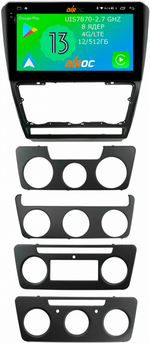 Магнитола для Skoda Octavia A5 2004-2013 - Airoc 2K AU-3202B (черная)на Android 13, Быстрейшая, SIM-слот