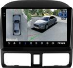 Магнитола для Honda CR-V 2 2000-2006 - Teyes CC3-2K-360 монитор 9.5" 2K QLED на Android 10, Быстрая, CarPlay, 4G SIM-слот, 4 камеры в комплекте