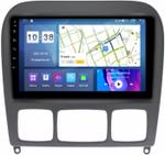 Магнитола для Mercedes-Benz S (W220) 1998-2005 (рамка черная) - Parafar PF211T1XHD на Android 13, CarPlay, 4G SIM-слот