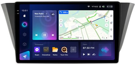 Магнитола для Iveco Daily 3 2014+ (рамка гладкая) - Teyes CC3-2K монитор 9.5" 2K QLED на Android 10, ТОП процессор, CarPlay, 4G SIM-слот