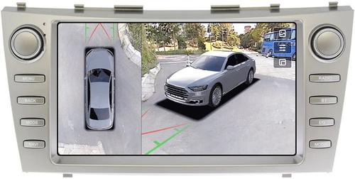 Магнитола для Toyota Camry 2006-2011 XV40 (рамка с крутилками) - Teyes CC3-2K-360 на Android 10, 2K QLED, 6Гб+128Гб, CarPlay, 4G SIM-слот, 4 камеры в комплекте