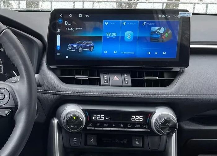 Магнитола для Toyota RAV4 2019-2022 - Kuberg HP-T1201 монитор 12.3", Android 12, 6Гб+128Гб, CarPlay, 4G SIM-слот