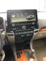 Магнитола для Toyota Land Cruiser Prado 120, Lexus GX470 (экран климата внизу) - Kuberg KP-T1230L-S10 монитор 12.3", Android 12, Быстрая, CarPlay, 4G SIM-слот