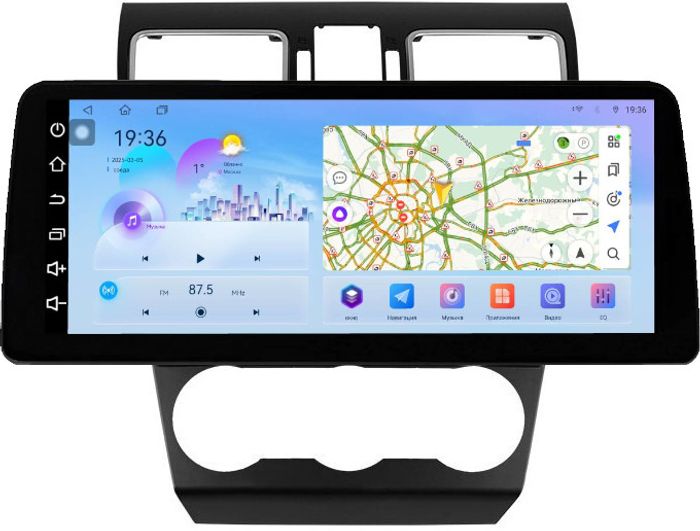Магнитола для Subaru Forester 4 2015-2018, Impreza 4, XV 1 - FarCar монитор 12.3" 2K QLED на Android 14, TS10, CarPlay, 4G SIM-слот
