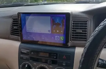 Магнитола для Toyota Corolla 120 2000-2007 (рамка бежевая с воздуховодами) - Teyes CC2 PLUS на Android 10, ТОП процессор, 4Гб+64Гб, 4G SIM-слот