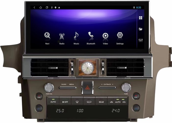 Магнитола для Lexus GX460 2009-2019 - Kuberg ZH-L1208 монитор 12.3" на Android 12, 8Гб+128Гб, CarPlay, 4G SIM-слот