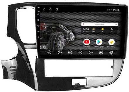 Магнитола для Mitsubishi Outlander 3 2019-2022 (прямоугольный климат) - AK482R10-MTK Android 10, 8-ядер, 2Гб-32Гб