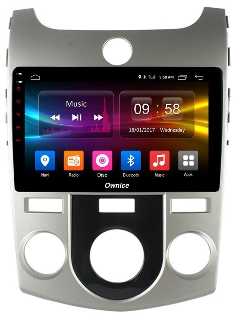Магнитола для KIA Cerato 2 2008-2013 (кондиционер) - Kuberg OL-9736-M IPS, Android 10, 8 ядер (TS18), 4G SIM-слот