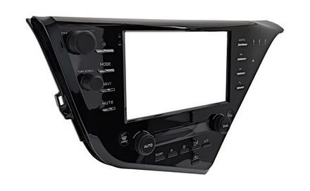 Комплект рамки с разъёмами 9" Toyota Camry 70 2018-2021 с JBL и климатом на ШГУ с кнопками