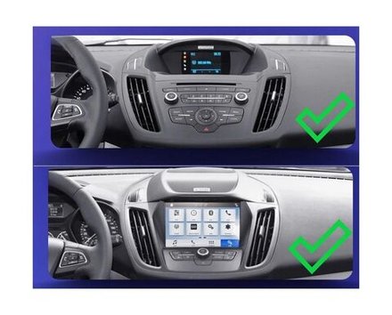Магнитола для Ford Kuga 2 2013-2019 (любые комплектации) - Teyes TPRO 2 монитор 9.7" QLED в стиле "Тесла" на Android 10, TS10, 4G SIM-слот