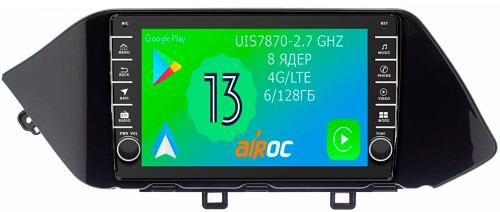 Магнитола для Hyundai Sonata 2020+ - Airoc AB-2038 (кнопки и крутилки), Android 13, TS20, 6/128Гб, SIM-слот, CarPlay