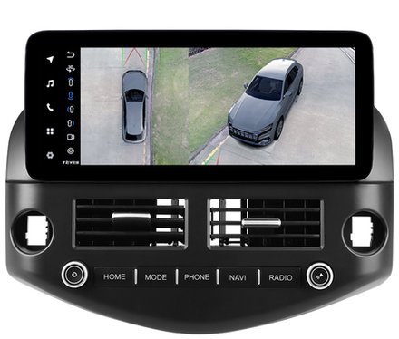 Магнитола для Toyota RAV4 3 2005-2012, Vanguard (рамка LUX 1) - Teyes LUX ONE 360 монитор 12.3", Android 10, CarPlay, 4G SIM-слот, 6/128 ГБ, 4 камеры в комплекте