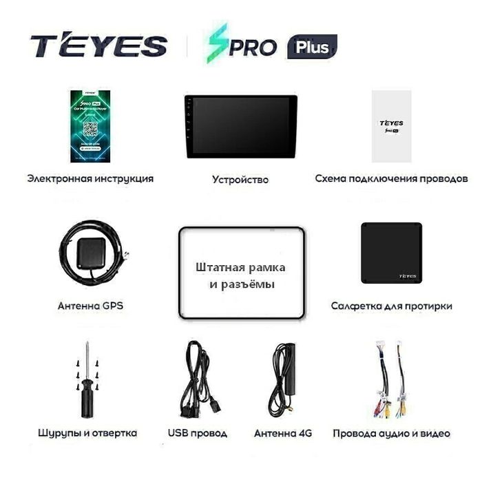 Магнитола для Honda Freed, Freed Spike 2008-2016 (планшет сверху) - Teyes CC2 PLUS Android 10, ТОП процессор, 4-64, SIM-слот