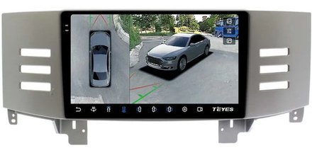 Магнитола для Toyota Mark X 2004-2009 (правый руль) - Teyes CC3-2K-360 на Android 10, 2K QLED, 6Гб+128Гб, CarPlay, 4G SIM-слот, 4 камеры в комплекте