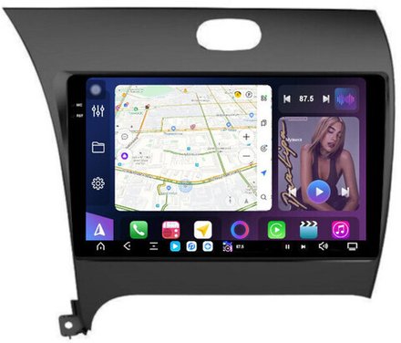 Магнитола для KIA Cerato 3 2013-2018 - FarCar GX280M монитор 9.5" 2K QLED на Android 14, TS20, 6+128Гб, CarPlay, 4G SIM-слот