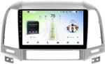 Магнитола для Hyundai Santa Fe 2 CM 2006-2012 (рамка серебро) - Teyes CC4L монитор 9" IPS на Android 14, Быстрая, Snapdragon 662, CarPlay, 4G SIM-слот