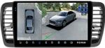 Магнитола для Subaru Legacy 4, Outback 3 2003-2009 (правый руль) - Teyes CC3-2K-360 монитор 9.5" 2K QLED на Android 10, Быстрая, CarPlay, 4G SIM-слот, 4 камеры в комплекте