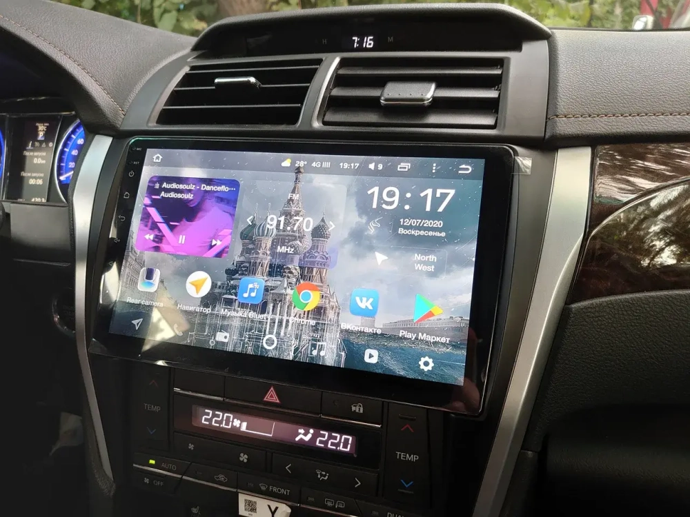 Магнитола для Toyota Camry 2014-2018 - Kuberg OL-1608 IPS, Android 10, 8 ядер (TS18), 4G SIM-слот