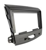 Комплект рамки с разъёмами 9"+can Mitsubishi Outlander XL, Peugeot 4007, Citroen C-crosser под рокфорд (перфорированная)