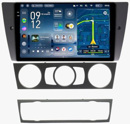 Магнитола для BMW 3 E90 2005-2012 (без штатного экрана) - Teyes CC4-PRO монитор 9.5" 2K QLED на Android 13, Snapdragon 778G, ИИ, CarPlay, DSP, 4G SIM-слот