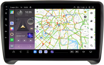Магнитола для AUDI TT 2006-2014 (8J) - Kuberg QLed, Android 13, TS20, CarPlay, SIM-слот