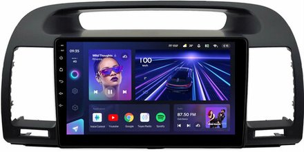 Магнитола для Toyota Camry 30 2001-2006 (рамка черная) - Teyes CC3 монитор 9" QLED на Android 10, ТОП процессор, 4Гб+32Гб, CarPlay, 4G SIM-слот