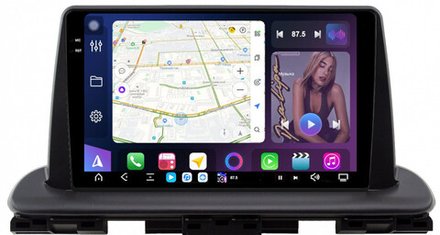 Магнитола для KIA Cerato 4 2018+ - FarCar XXL1142M монитор 9.5" 2K QLED на Android 14, TS20, 8+256Гб, CarPlay, 4G SIM-слот