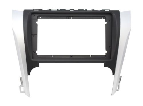 Комплект рамки с разъёмами 9" Toyota Camry 50 2011-2014 чёрная+серебро