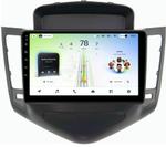 Магнитола для Chevrolet Cruze 1 2009-2012 (рамка черная) - Teyes CC4L монитор 9" IPS на Android 14, Быстрая, Snapdragon 662, CarPlay, 4G SIM-слот