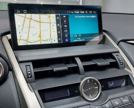 Магнитола для Lexus NX200, NX300, NX300h 2017-2021 - Kuberg LUX-NX17/OL1039Q монитор 10.25", Android 12, 6/128Гб, CarPlay, 4G SIM-слот