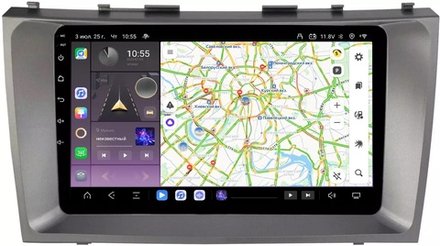 Магнитола для Toyota Camry 2006-2011 - Kuberg OL-9606 QLed, Android 13, TS20, CarPlay, SIM-слот