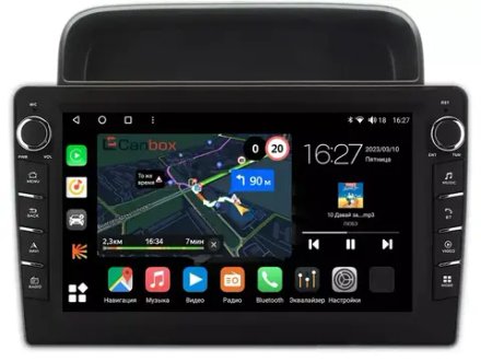 Магнитола для Toyota Land Cruiser 100 1998-2002 (правый руль, климат на ШГУ) - Canbox 10-1189 Android 10, ТОП процессор, CarPlay, 4G SIM-слот