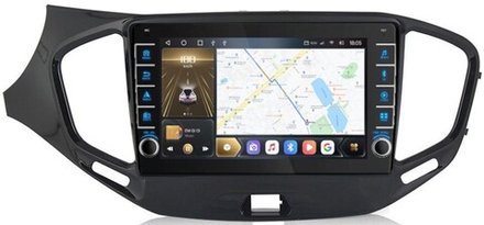 Магнитола для Lada Vesta 2015-2022, Vesta Cross - Kuberg OL-9061 (кнопки и крутилки), Android 12, TS10, CarPlay, 4G SIM-слот