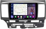 Магнитола для Mitsubishi Lancer X 2007-2016 (рамка 9) - FarCar S500-TS20 монитор 9.5" 2K QLED на Android 14, Быстрейшая, CarPlay, 4G SIM-слот
