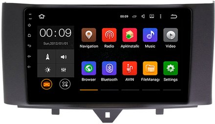 Магнитола для Smart ForTwo/ForFour 2012-2015 - Airok RX-2508 Android 13, ТОП процессор, 8/128, SIM-слот