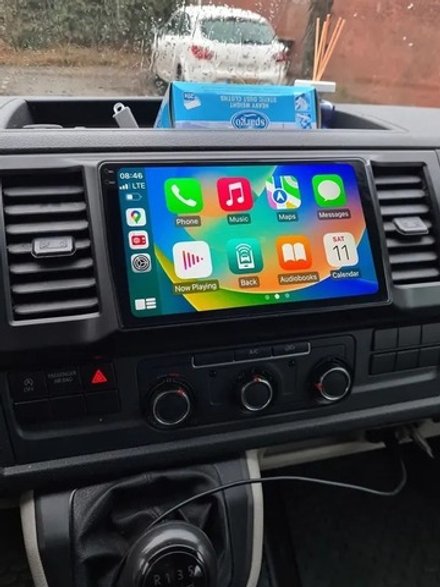 Магнитола для Volkswagen T6 Caravelle, Multivan, Transporter 2015-2019 - FarCar XXL3077M монитор 9.5" 2K QLED на Android 14, TS20, 8+256Гб, CarPlay, 4G SIM-слот