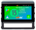 Магнитола для Toyota Land Cruiser 200 2015-2021 (без JBL) - Airoc 2K AU-1113 Android 13, TS20, 12/512Гб, SIM-слот