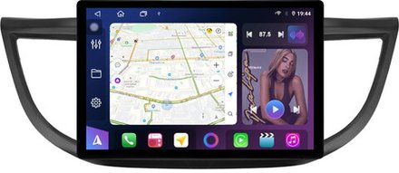 Магнитола для Honda CR-V 4 2012-2016 (большая рамка 9) - FarCar BX877 монитор 13" 2K QLED на Android 13, TS10, 6+128, CarPlay, 4G SIM-слот