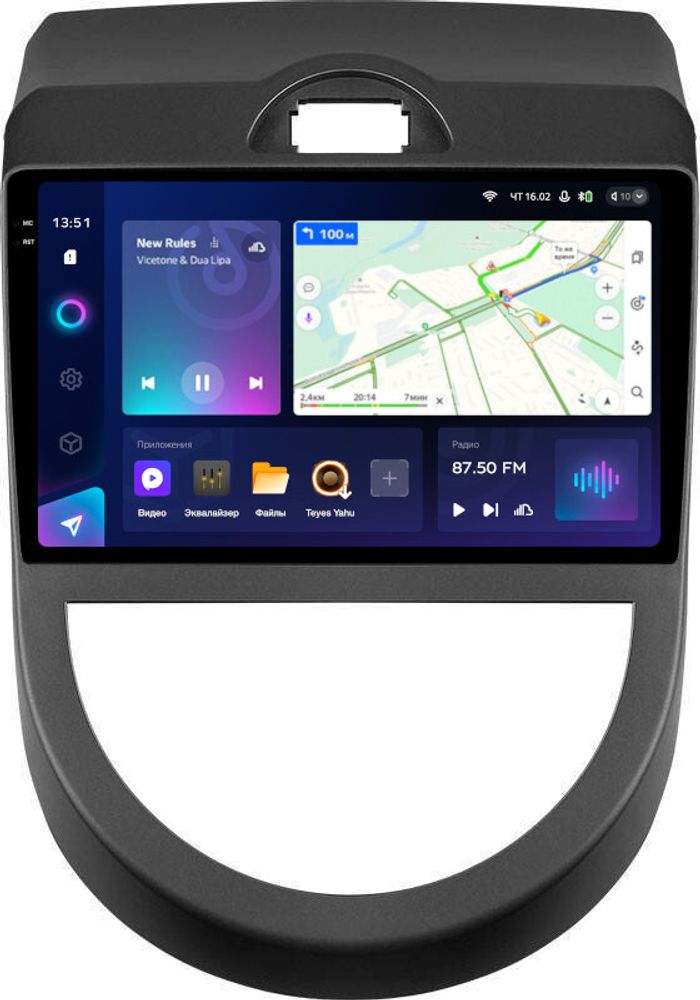 Магнитола для KIA Soul 1 2008-2011 - Teyes CC3-2K QLed Android 10, ТОП процессор, SIM-слот, CarPlay