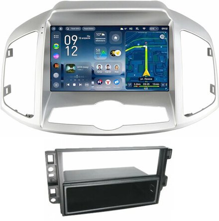 Магнитола для Chevrolet Captiva 2011-2015 (перенос БК вниз) - Teyes CC4-PRO монитор 9.5" 2K QLED на Android 13, Snapdragon 778G, ИИ, CarPlay, DSP, 4G SIM-слот