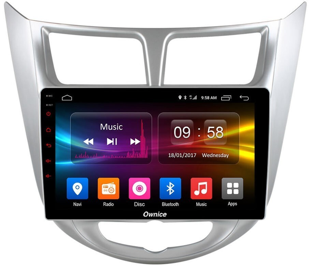 Магнитола для Hyundai Solaris 2010-2016 - Kuberg OL-9707 QLed, Android 12, TS10, CarPlay, 4G SIM-слот