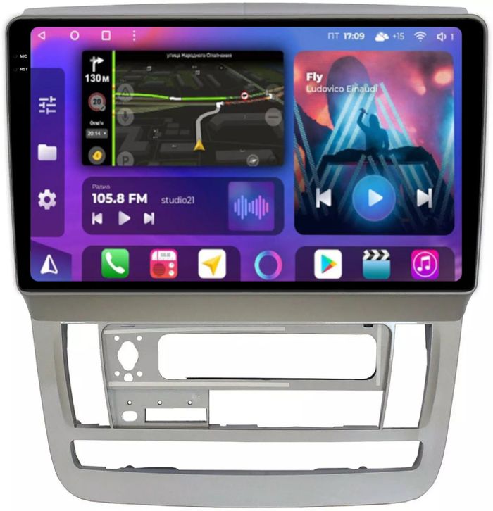 Магнитола для Toyota Alphard 1 H10 2002-2005 - FarCar BM9-2K-9576 монитор 9.5" 2K QLED на Android 14, Быстрая, CarPlay, 4G SIM-слот